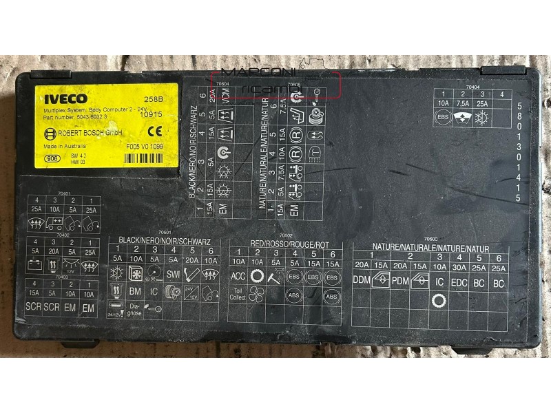 BODY COMPUTER IVECO 5043 6032 3 F005V01099