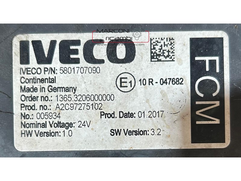 CENTRALINA IVECO 5801707090 A2C97275102