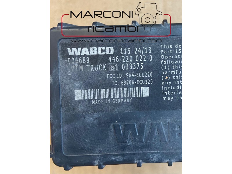 CENTRALIA STRALIS IVECO IVTM 446 220 022 0