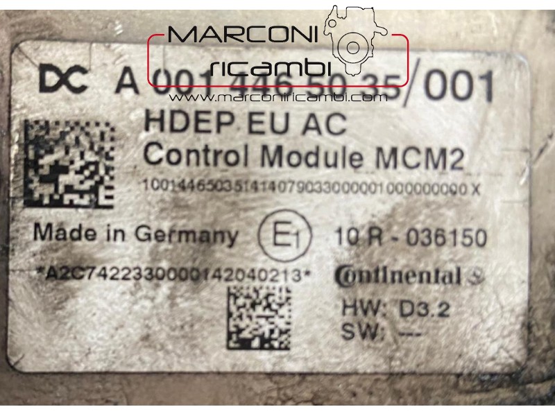CENTRALINA MERCEDES A 001 446 50 35 
