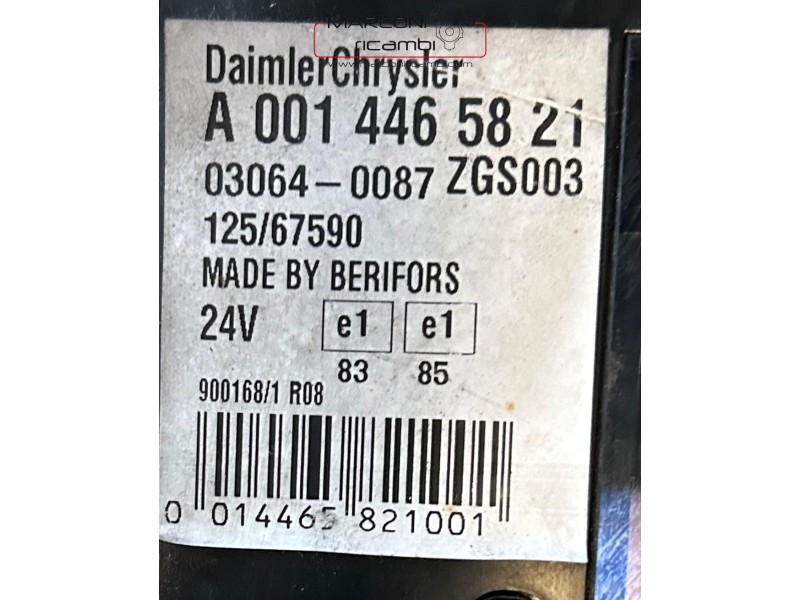 QUADRO STRUMENTI ACTROSS MERCEDES A0014465821 ZGS003  125/67590