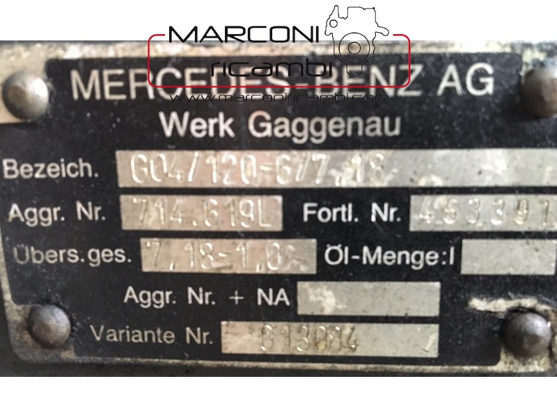 Cambio Mercedes O404 GO4/120-6/7,18 714.619L