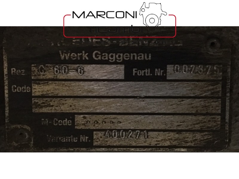 Cambio Mercedes Vario 814 G60-6 007375