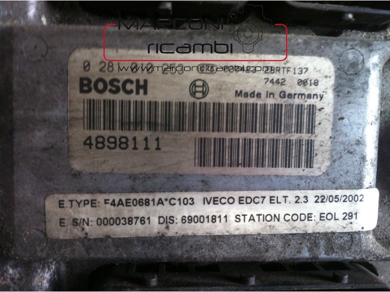 Centralina Motore ECU Iveco Eurocargo Tector 100E18 120E18